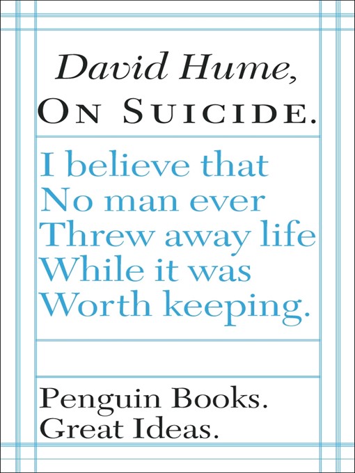 Title details for On Suicide by David Hume - Available